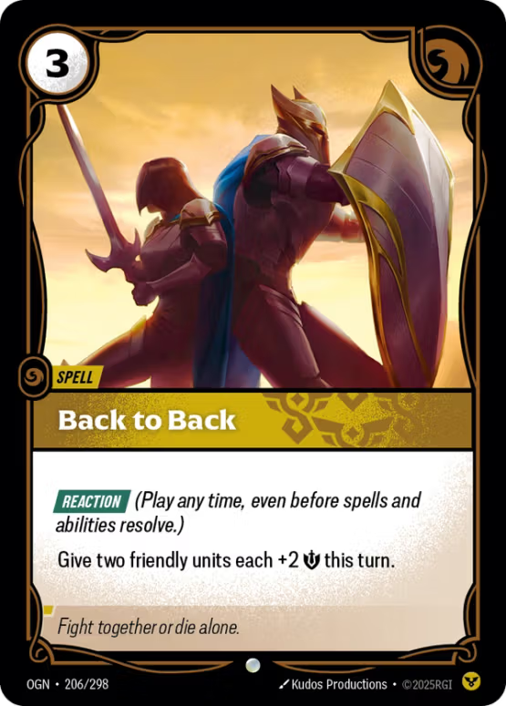 OGN 206/298 - Back to Back
