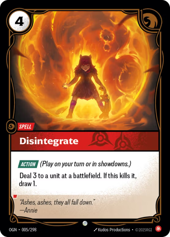 OGN 005/298 - Disintegrate