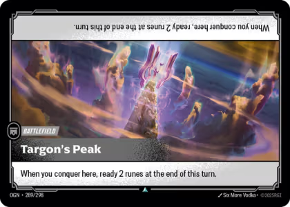 OGN 289/298 - Targon's Peak